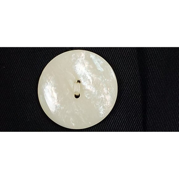 Vintage P.J. Klein Women's Size 16W Black Dress Large Button Front Short Sleeve - Picture 8 of 10